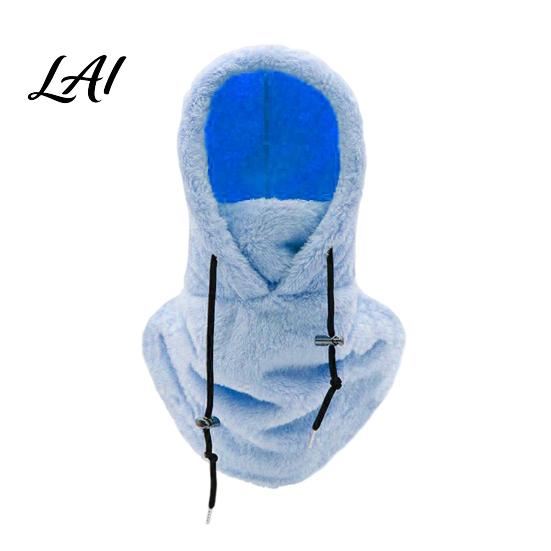 Motorcycle Riding Neck Warmer Balaclava Fleece Ski Mask Winter Windproof Arctic Velvet Thermal Face Cover Comfortable for Outdoor Sports Cycling