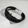 Unisex Multi-layer Leather Bracelet: Hip Hop Punk Style, Light Luxury Wristband for Men and Women