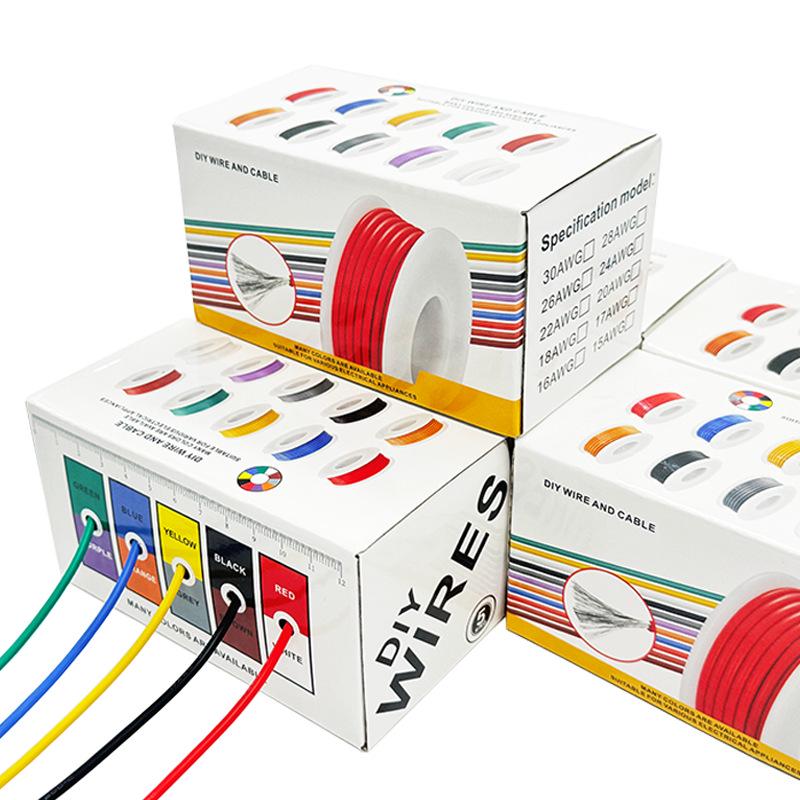 DIY Extra Soft High-Temperature Silicone Wire 16AWG-30AWG for Model Aircraft