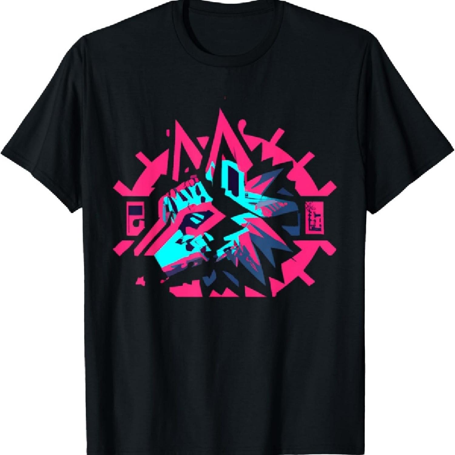 

Cyberpunk Style Wolf T-Shirt S