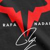Herren Damen Rafael Nadal Symbol T-Shirts Tennisspieler Reine Baumwolle Oberteile Vintage Kurzarm Rundhals T-Shirt Bedrucktes T-Shirt