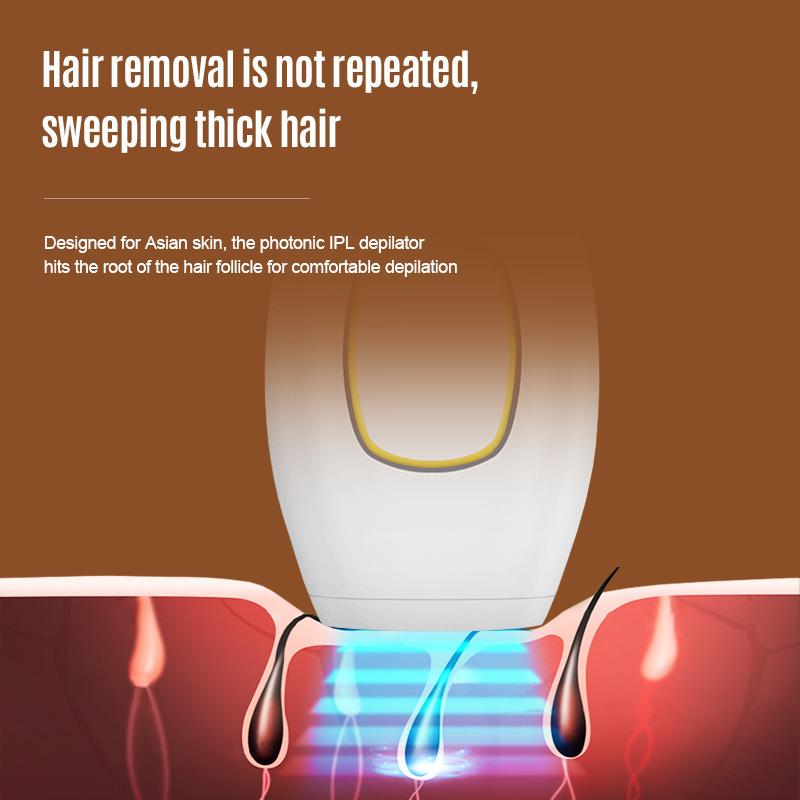 Mini épilateur laser portable adapté à l'épilation complète du corps des femmes
