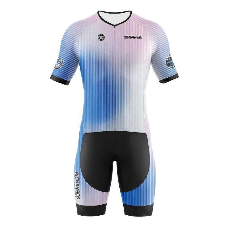 Trisuit MEN'S Short Sleeve Skinsuit World Triathlon Clothes Swimming Cycling Running Skating Colorful Apparel Summer Breathable Cycling Suit Set 2026