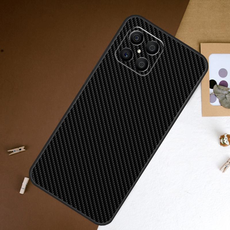 Carbon Fiber Case For Honor X6a X9a X9b X8a X7a X7 X8 X9 8X 9X Honor 90 Lite 70 50 Magic 5 6 Pro Cover