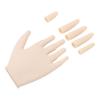 Practice Hand for Acrylic Nails Soft Rubber Flexible Fingers Movable Joints Nail Art Hand Nail Train