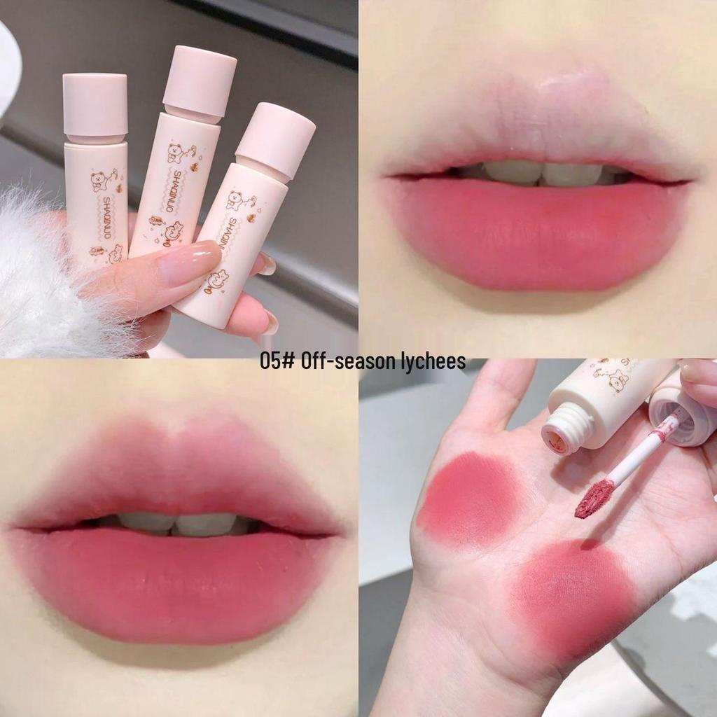 Shaqi Nuo Mengqu Cloud Mist Matte Velvet Long-Lasting Lipstick