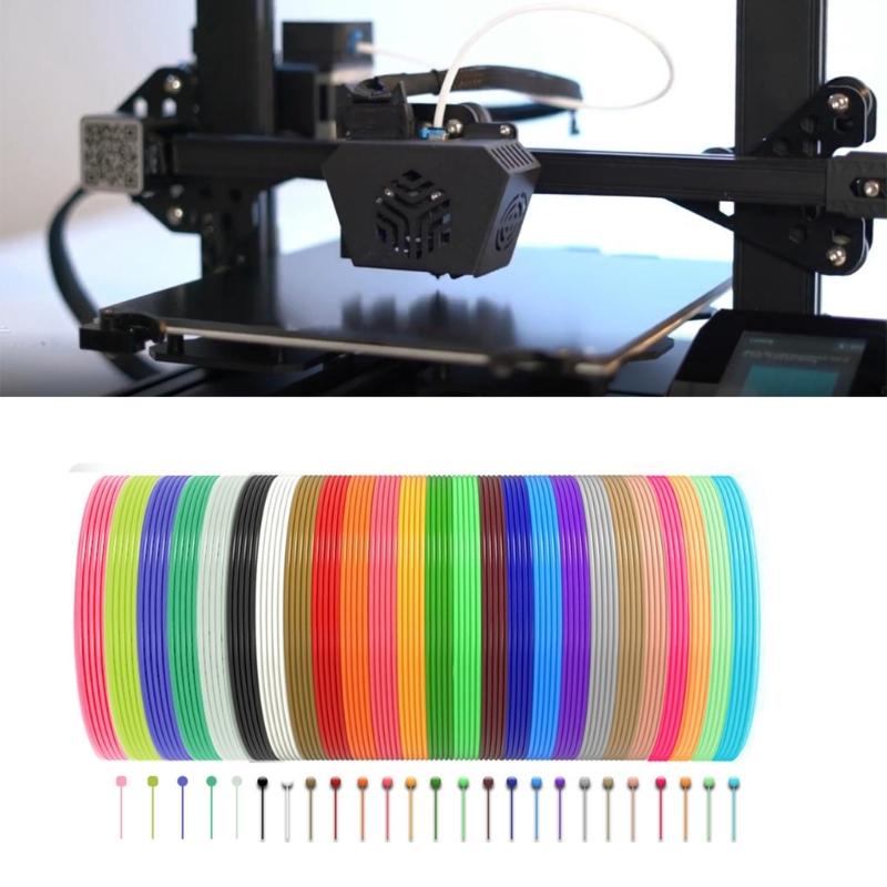 3D Stift Filament Nachfüllungen 20 Farben 3D Stift Filament PCL 1,75mm Ungiftig Glattes Drucken Nachfüllungen 3D Stift Zubehör