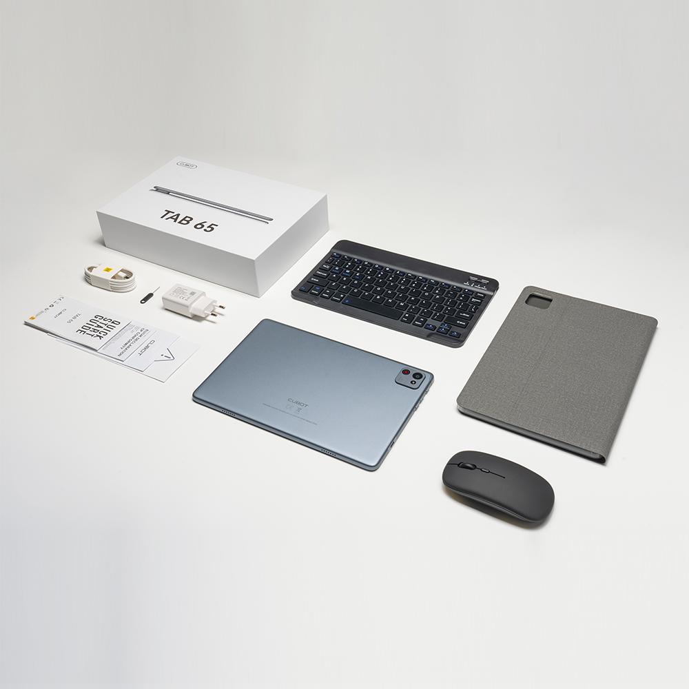 Tablet Cubot TAB 65, Android 15, Osmijádrový, 4 GB RAM, 128 GB ROM, 10,1palcový HD+ 90Hz displej, 13MP fotoaparát, 6200mAh, OTG