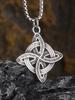 Vintage Fashion Irish Witchcraft Celtic Knot Pendant Necklace for Men Women Slavic Witch Knot Lucky Amulet Jewelry