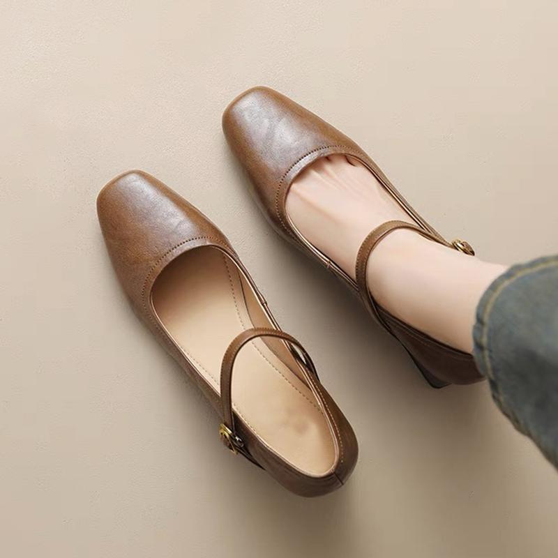 

Мода Женщины Квадратный Носок Туфли на Высоком Каблуке Летние Элегантные Босоножки на Каблуке Мода 2025 Совершенно Новая Женская Обувь Тренд Туфли-лодочки Zapatillas Mujer 40 светло-коричневого