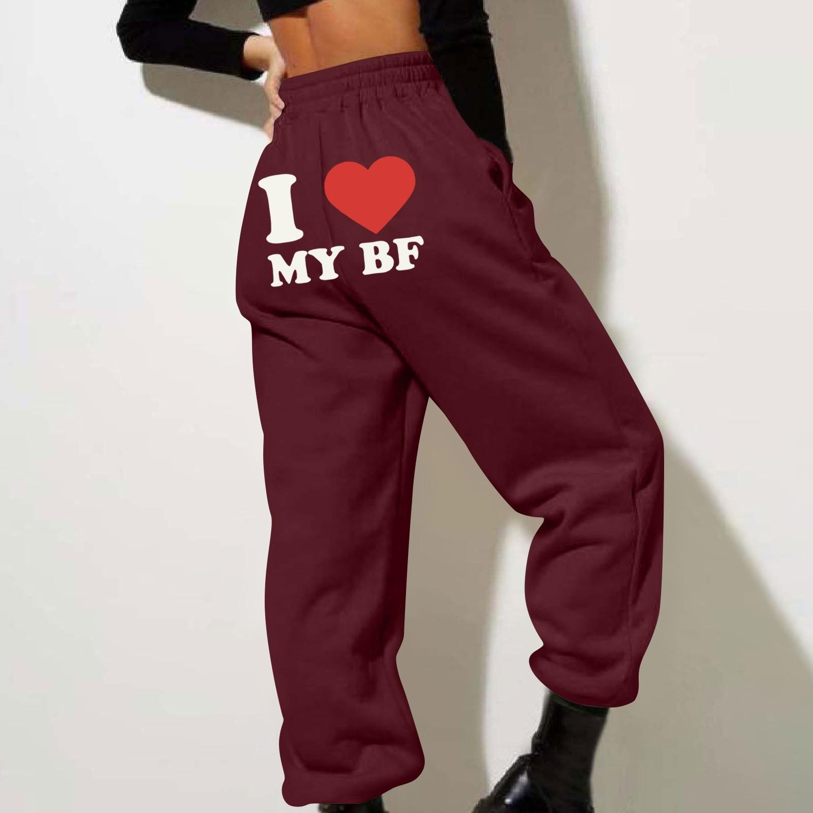 

Весенние и однотонные принтованные модные женские повседневные брюки с карманами и шнурком XL винный