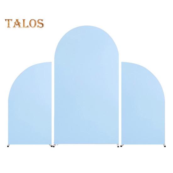 

3 шт./компл., чехол для свадебной арки, двухсторонний, эластичный, спандекс, облегающий, чехол для арки, круглый верх, ткань для арки, для вечеринки по случаю дня рождения ребенка синий