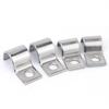 304 Stainless Steel P-Type Single-Sided Pipe Clamp, Double Clip, Half-Side Bracket, Single Hole Saddle Clamp