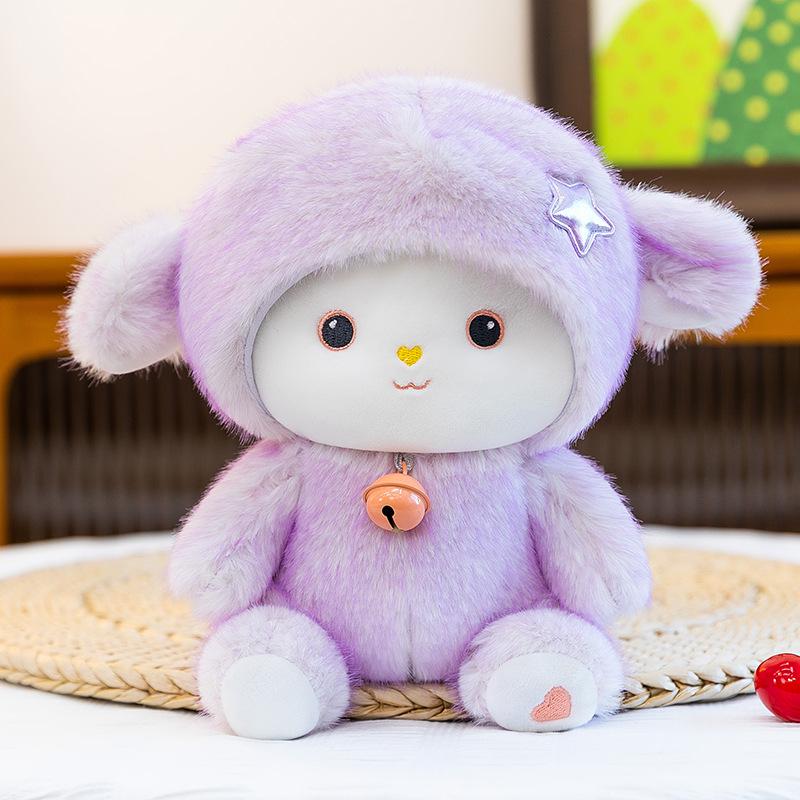 Wearable Cute Little Sheep Plush Doll Backpack Pendant 16cm