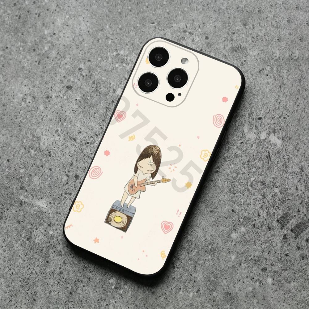 Yoshitomo Nara Art Phone Case for iPhone 17 Air 16 14 15 11 12 13 Pro Max 7 6 15 16 Plus 16E Shockproof Cover