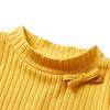 T-shirt enfants à manches longues tricot côtelé 4 couleurs et 5 dimensions disponibles