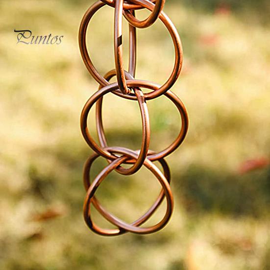Metal Wind Chime Corrosion Resistant Eye-catching Exquisite Easy Installation Collectible Hanging Decorative Long Lasting Steel Leaves Rain Chain for