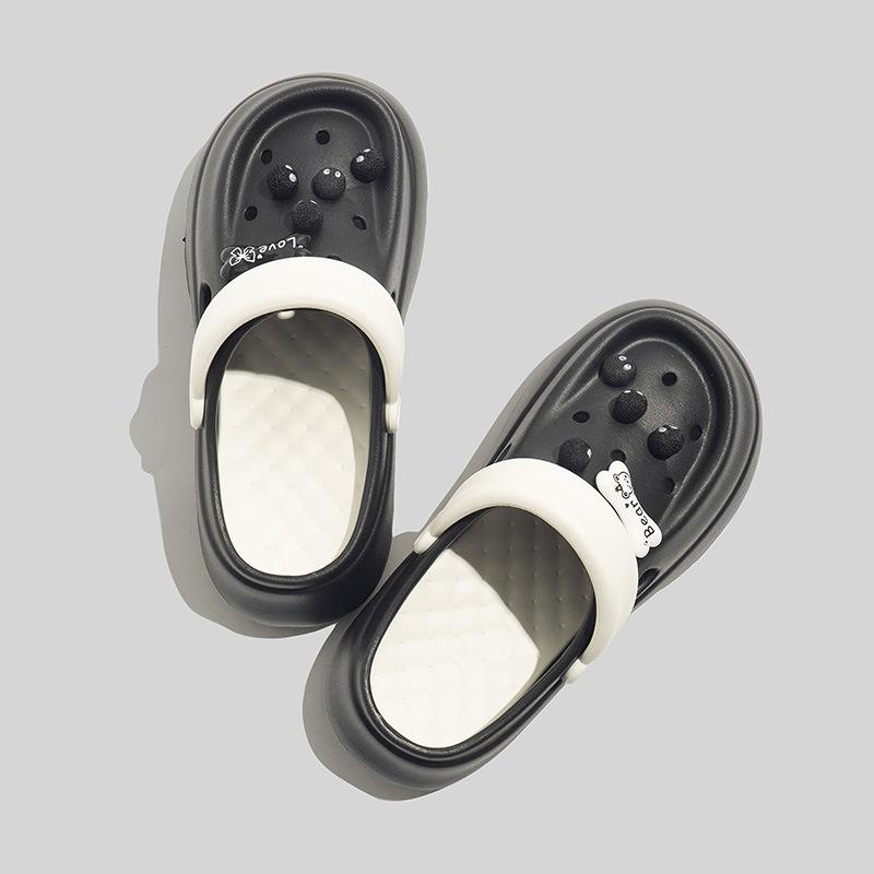 

Raw Dopamine Color Sweet Cool Cave Shoes ins Season Soft Platform Beach Shoes L（39-40）
