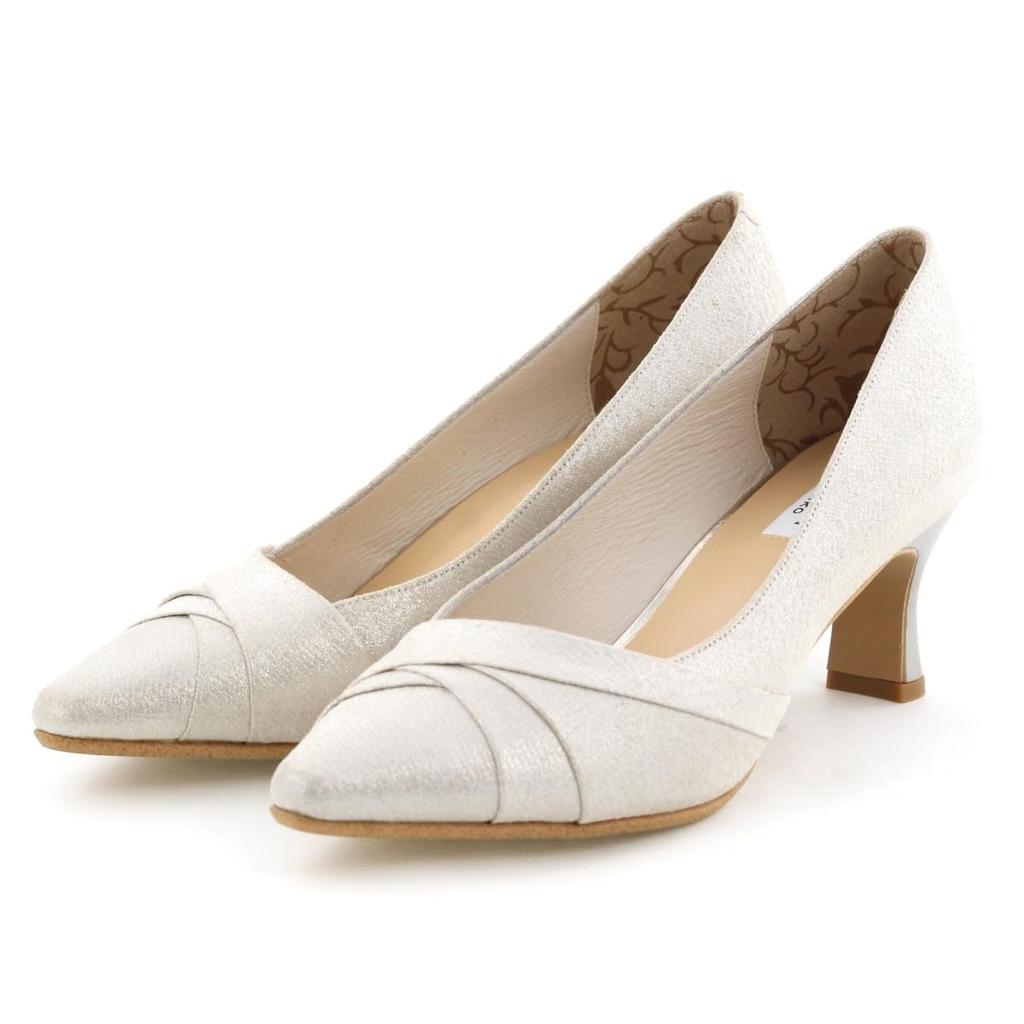 Himiko (Himiko) Switch Design Diagonal Cut Pumps / 643107 Platinum 230