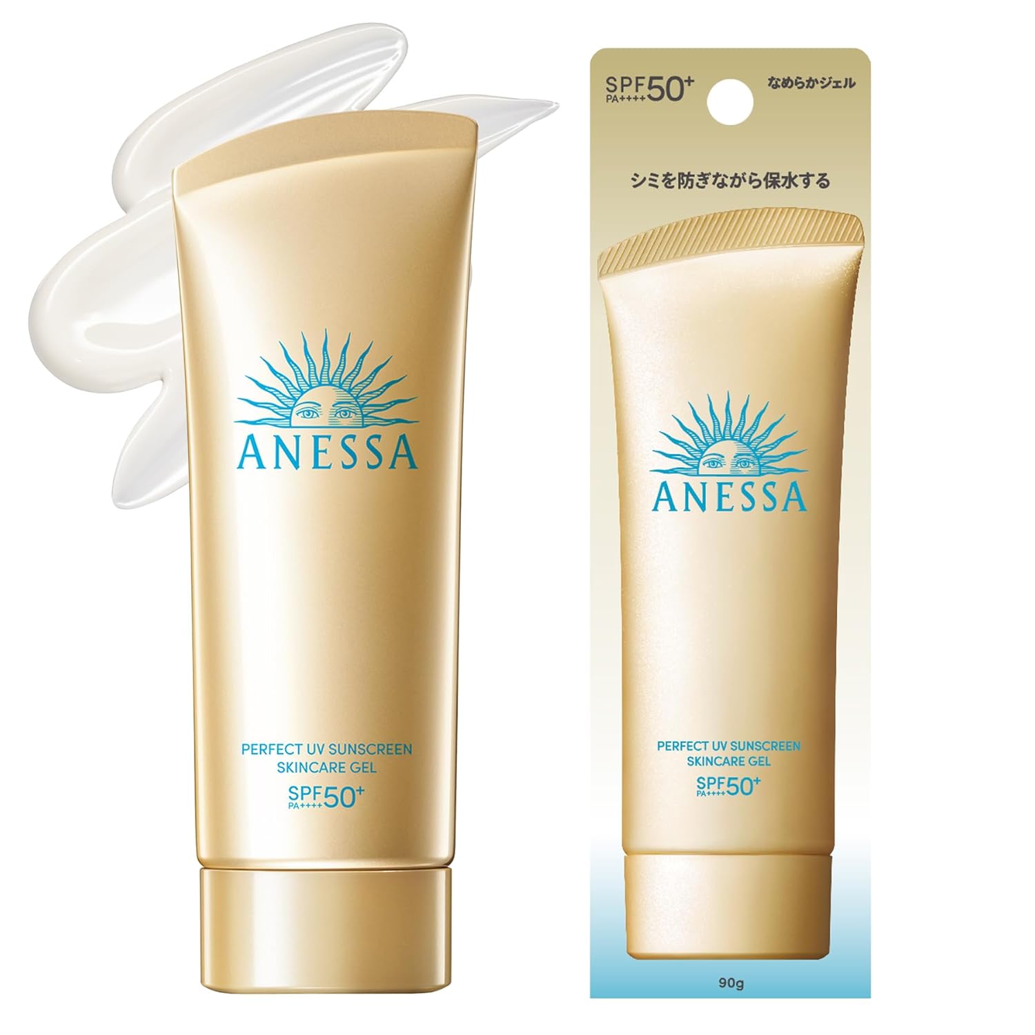 Anessa Perfect UV Skin Care Gel NA 90g SPF50+ PA++++ Sunscreen Face Body Makeup Base Waterproof