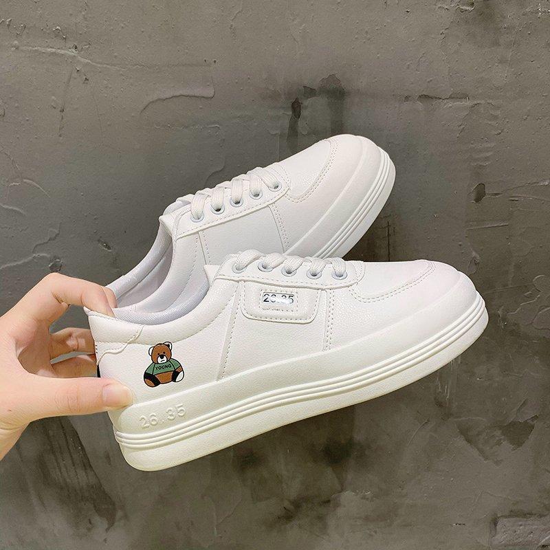 

Весна и осень Новые туфли для уличной стрельбы в стиле колледжа с большой головой Маленькие белые туфли Tide 40 белый