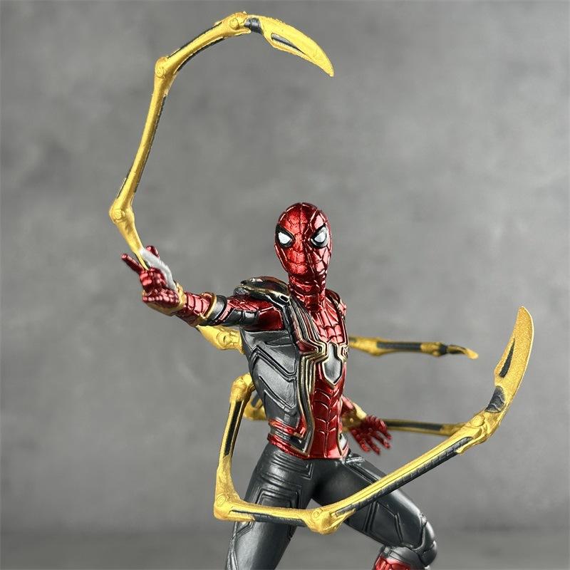 Marvel Spider-Man No Way Home Iron Spider Suit Figure 2 Poses Optional Collectible Model