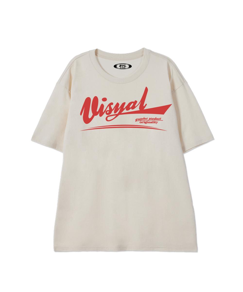 Biel Packaging Logo Short Sleeve T-Shirt Cream M