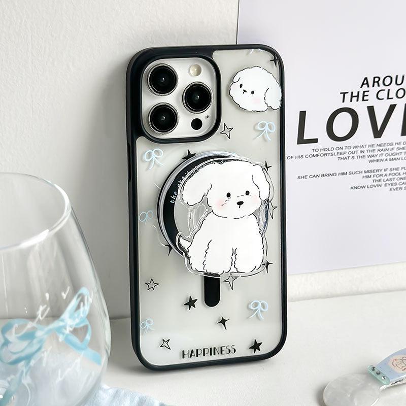 Magnetyczne matowe etui Zhitai na iPhone 11/12/13/14/15, Pasuje do uchwytu magnetycznego