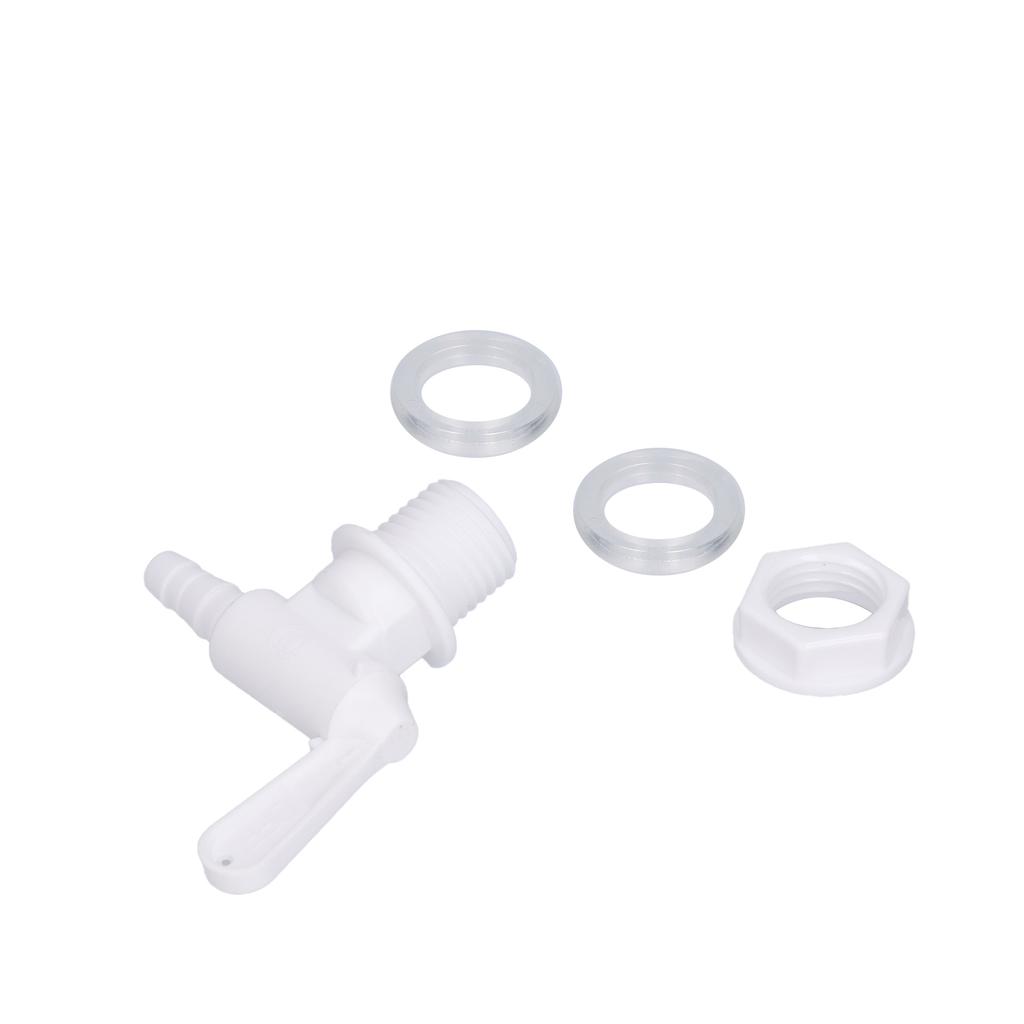 Beer Brewing Keg Spout Tap Homebrew Carbonated Drink Fermentation Bucket Faucet Kit with GasketsWhite