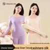 Women's Goose Down Tencel Derun Thermal Underwear Set