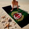 Ac Mailand Logo Design Strandtuch, Schnelltrocknend, Pflegeleicht, Für Fitness und Strandurlaub geeignet, Sport-Essential Fan-Geschenk