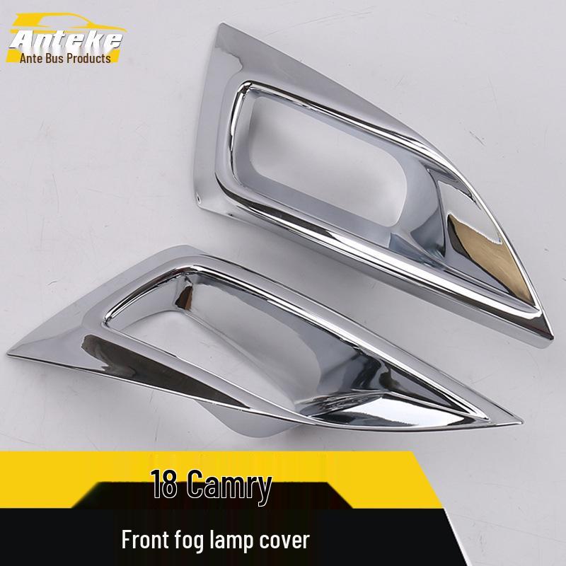 18 Camry Carbon Fiber Front Fog Light Decorative Frame Modification Accessory