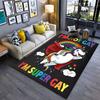 Pride Expression with Colorful Unicorn Carpet Yoga Living Room Room Decor Children's Crawling Mat Doormat Area Rug