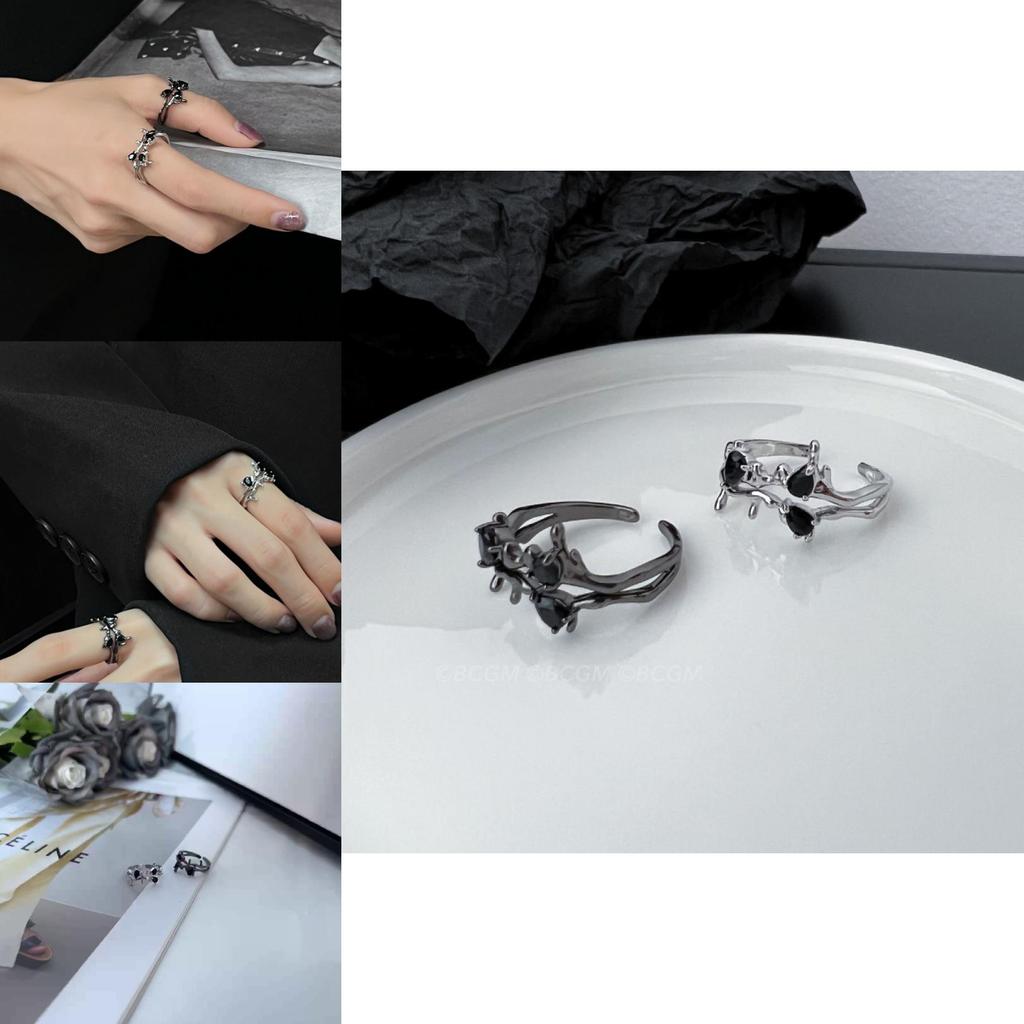 Elegant Adjustable Open Ring With Geometric Design For Women Fashion Accessory 2023