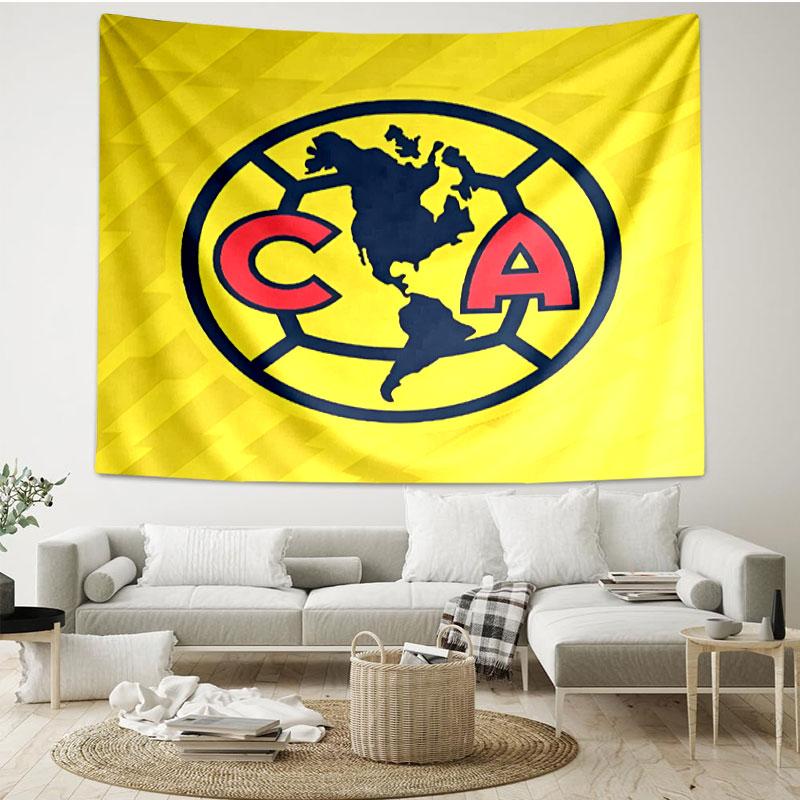 Club America Print Tapestry - Portable Wall Decor Cloth, for Home, Dorm, Travel, Bedroom, Living Room - Ideal Birthday Housewarming Gift