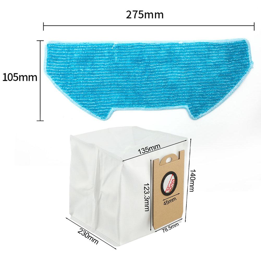 1 Set Für Vozascly R10 Saugroboter Filter Wischmopp Tuch Beutel Seitenbürste Kit Staubsauger Zubehör