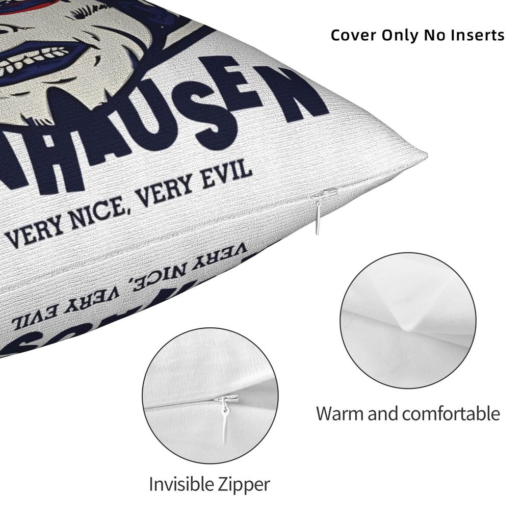 Federe Cuscino Decorative Merchandising Wrestler Danhausen Federa Cuscino Camera da Letto Copricuscino con Cerniera Diverse Misure