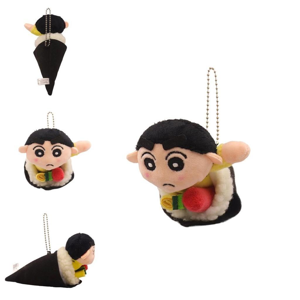 Adorable Cartoon Crayon Shin-chan Plush Keychain Toy Sushi Roll Shin-chan