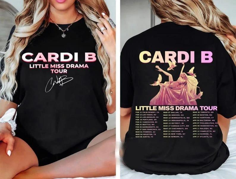 

Cardi B Little Miss Drama Tour 2026 Shirt S