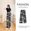 2025 Thai Yoga Pants: Elephant Print, High Waist, Wide Leg, Floor-Length, Summer Style, Hot Selling In Southeast Asia