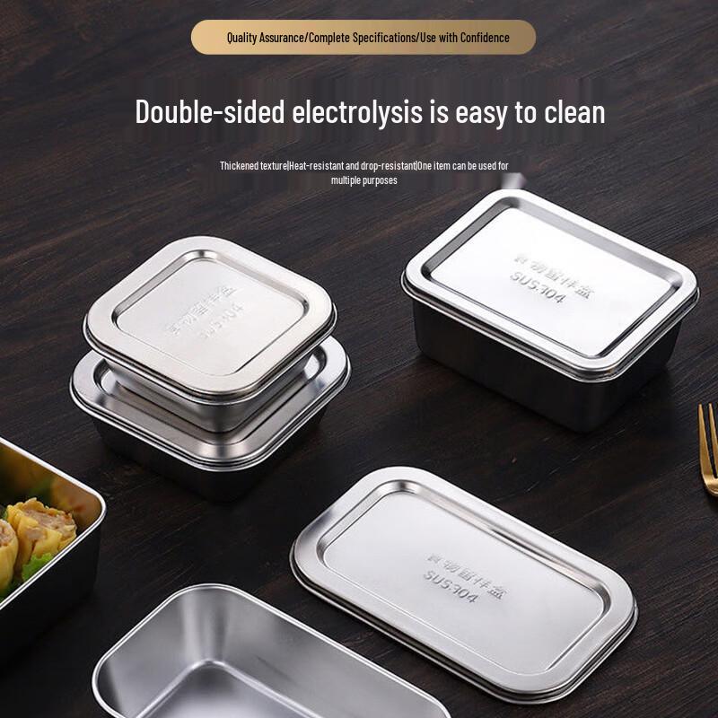 Jiwanggu Runde Edelstahl-Aufbewahrungsgläser für Lebensmittelproben (10er-Pack)