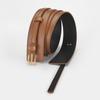Ladies Dual Fashion Use Pu Leather Waist Belt Wide Belt For Work And Casual Use