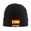 Spanish Flag Bonnet Hats Skullies Beanies Unisex Women Retro Thermal Elastic Beanie Hats Autumn Winter Hippie Design Cap
