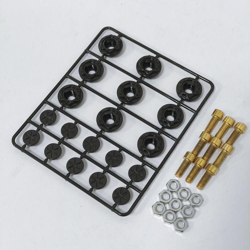 ISGTDRM Motorcycle License Plate Holder Bolt Screw 6MM Red Hexagonal License Plate Fairing Bolt Screw Motor Decoration