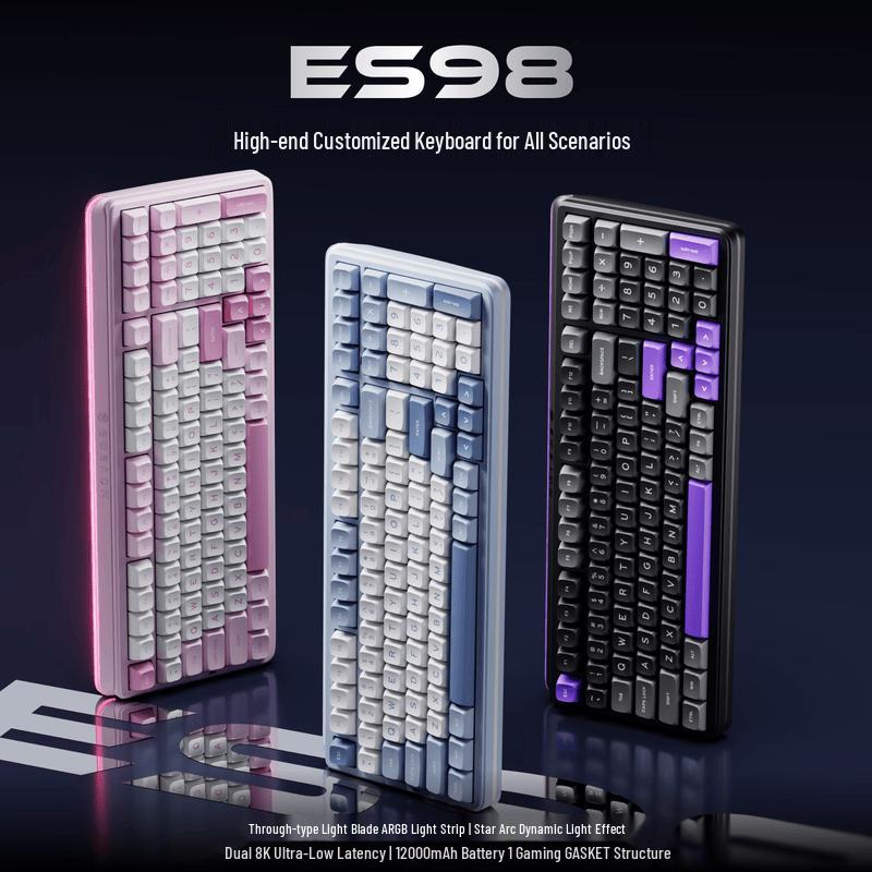 EWEADN ES98 Tri-Mode Gasket Hot-Swappable Mechanical Keyboard