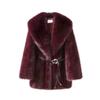 Jenny Phil manufacturer European and American autumn and winter new imitation fox fur medium and long women's coat