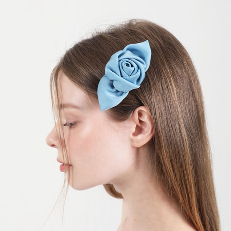 

CATTLINE Rose Satin Hair Pin blue free