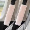 2pcs High Quality Long Plush Car Seat Belt Cover Cute Cartoon Panda Bear Imitation Rabbit Auto Safety Shoulder Pad Decrotion