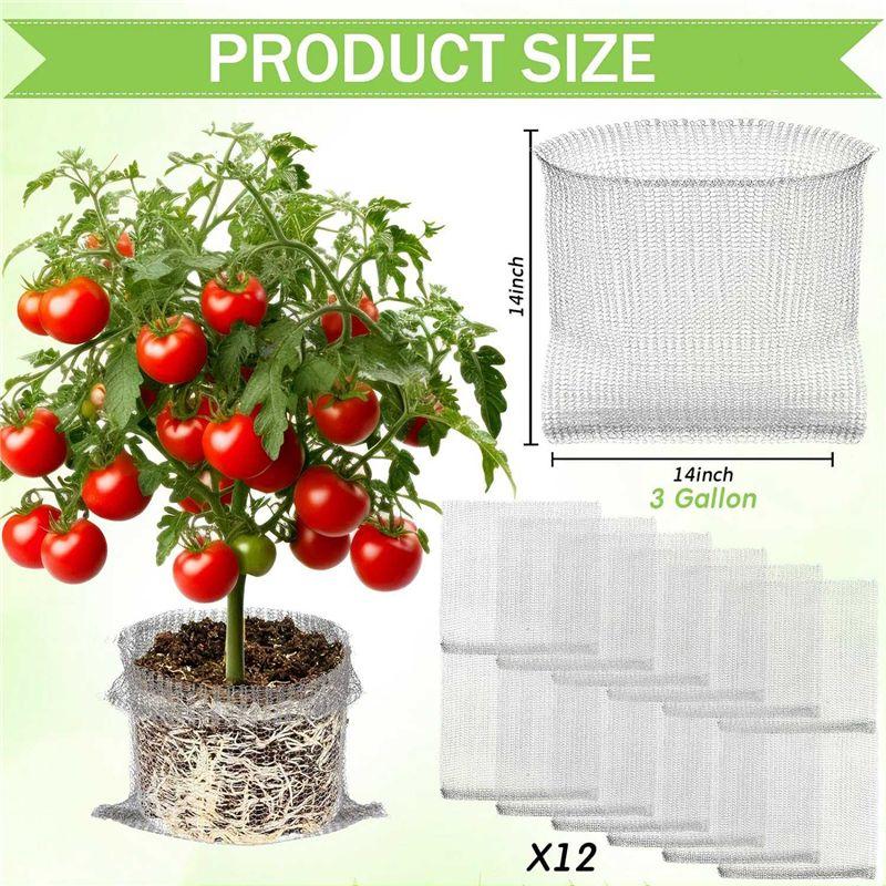 M-Modern-Plant Root Guard Baskets Wire Basket Mole And Vole Mesh Wire Baskets For Garden Pots Underground Root Durable (12 Pcs,