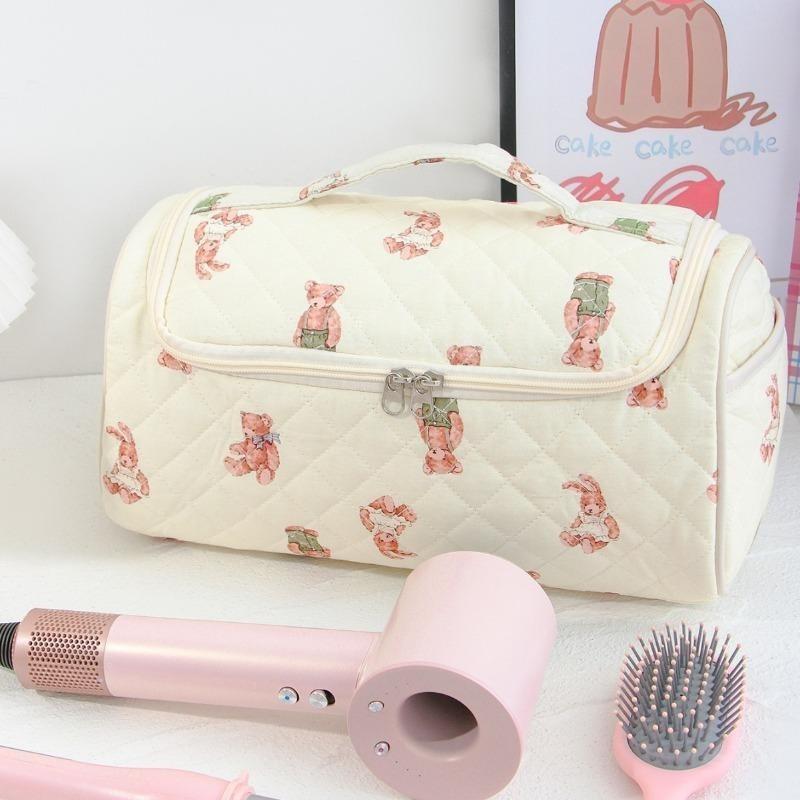 

Travel Portable Hair Dryer Storage Bag, Large-capacity Anti-scalding Curling Iron Storage Bag, Simple Handle Tool Cosmetic Bag
